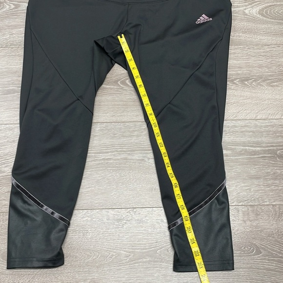 NEW Adidas Aeroready Glam On Black Training Tights Leggings 3X - Picture 10 of 16